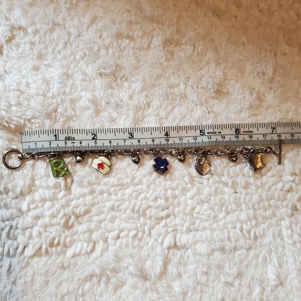 Vintage Nurses Charm Bracelet - Picture 7 of 8
